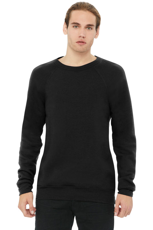 BELLA+CANVAS  Unisex Sponge Fleece Raglan Sweatshirt. BC3901