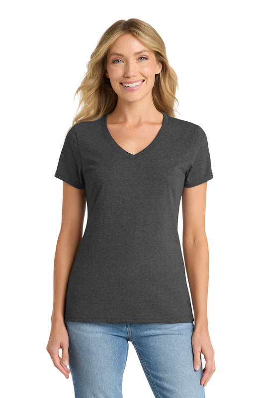 Port & Co™ Women's Fan Favorite™ Blend V-Neck Tee. LPC455V