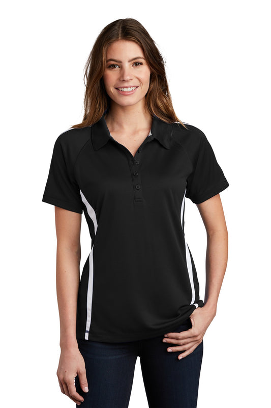 Sport-Tek Women's PosiCharge Micro-Mesh Colorblock Polo. LST685