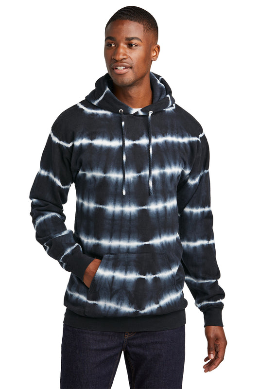 Port & Company Allover Stripe Tie-Dye Fleece PC143