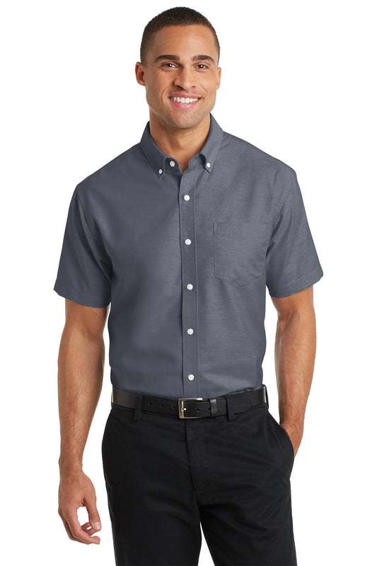 Port Authority® Short Sleeve SuperPro™ Oxford Shirt. S659