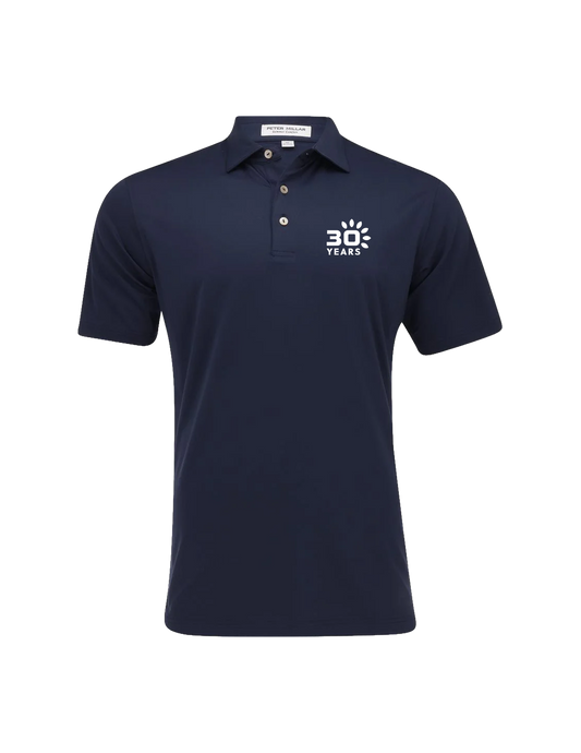 Peter Millar Solid Performance Jersey Polo Cottage Navy