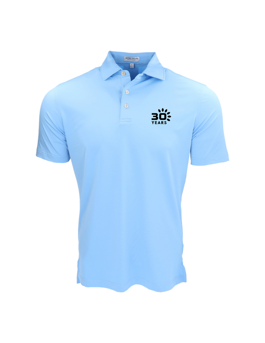 Peter Millar Solid Performance Jersey Polo Cottage Blue