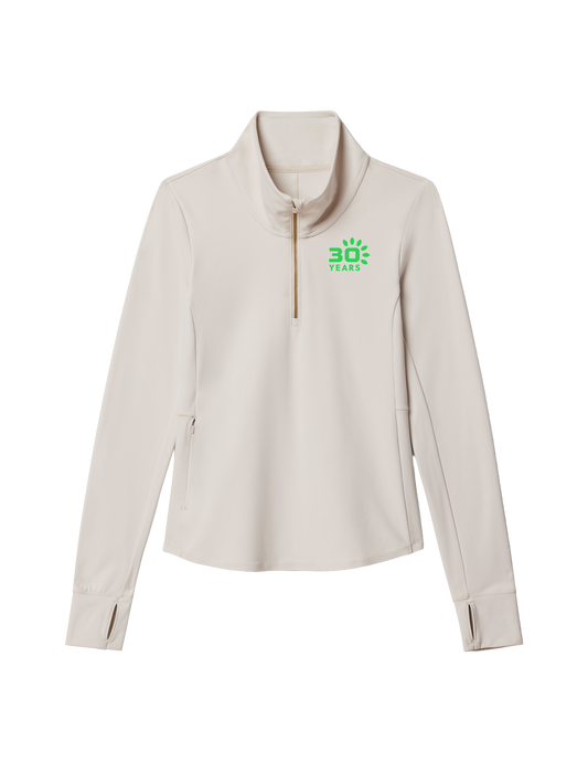 Rhone Women's Course to Court 1/4 Zip Sand