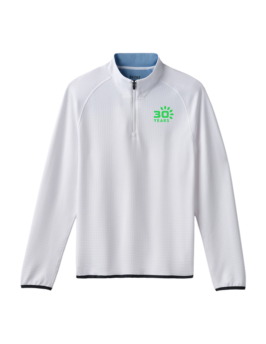 Rhone Founder's Golf 1/4 Zip Bright White